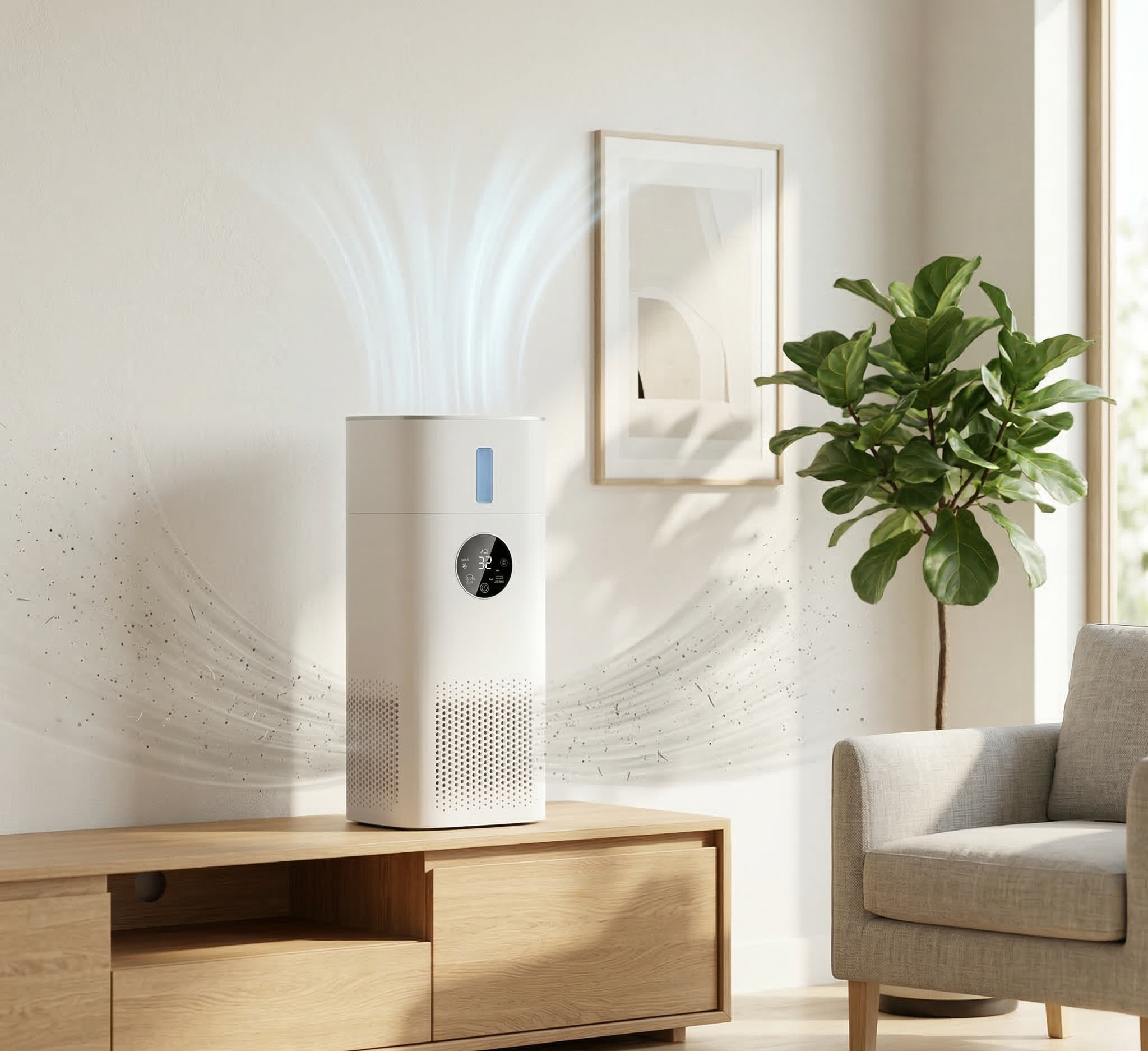 Test du purificateur d'air HomBreez 60 m² HEPA H13